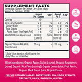 Gommes Llama Naturals D3 K2, saveur framboise naturelle, faciles à mâcher.