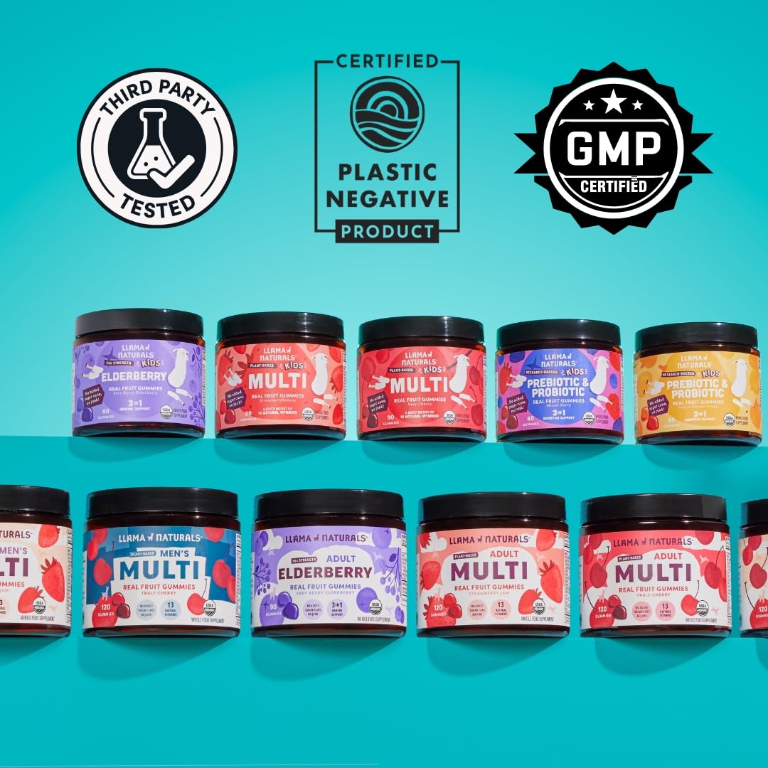 Gommes Llama Naturals sans sucre de canne, usage quotidien.