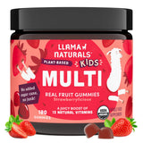 Gommes Llama Naturals enfant saveur fraise avec fruits réels.
