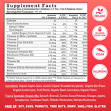 Gommes Llama Naturals présentant 13 vitamines essentielles.