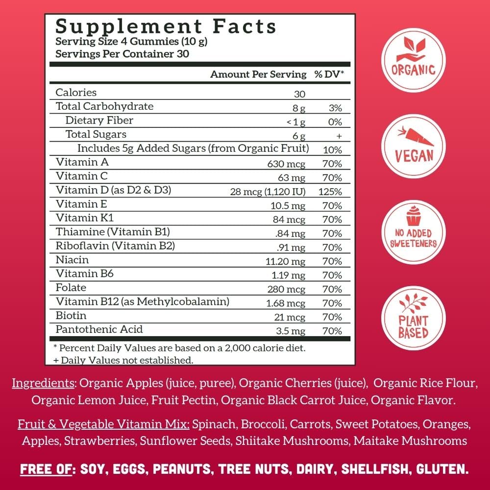 Gomme Llama Naturals cerise: prise facile et goût agréable pour votre routine.