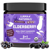 Gommes Sureau pour enfants Llama Naturals, texture douce et format 60 gommes