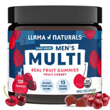 Emballage pratique de Llama Naturals Multivitamin pour hommes.