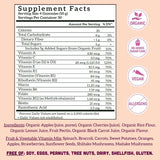 Gommes Llama Naturals cerise, sceau biologique, vegan et sans OGM.