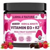 Gommes D3 Llama Naturals : bouteille, soutien potentiel des os et immunité