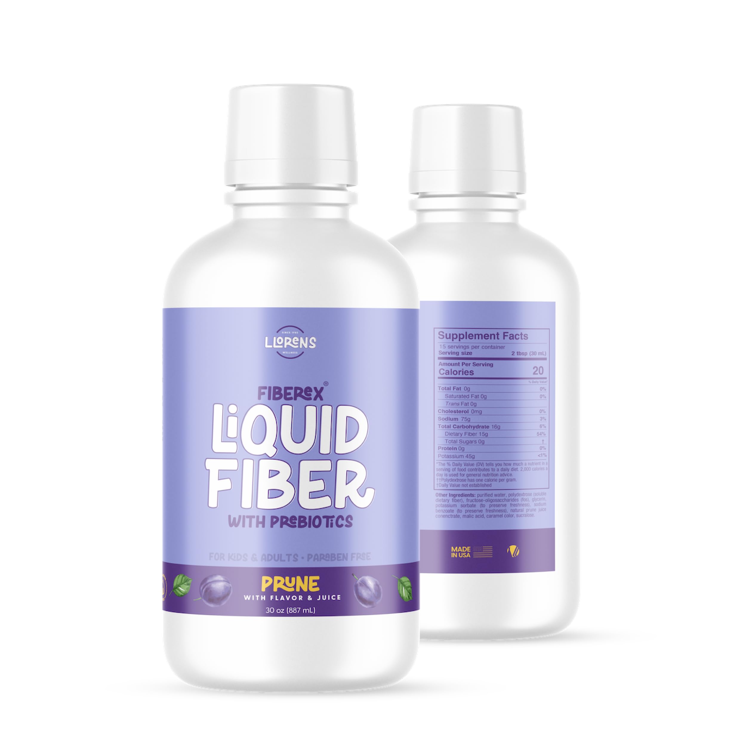 Fibre liquide prune – texture lisse pour une consommation quotidienne agréable.