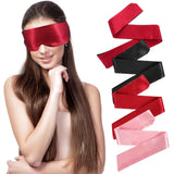 LLOUSSAK, masque yeux satin double-face noir et bordeaux pour repos nocturne