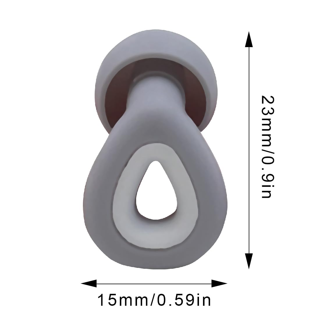 Lmuwecno bouchons d’oreilles trois tailles pour ajustement personnalisé.