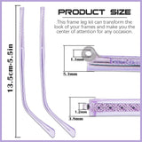 LNQ LUNQI bras remplacement métalliques transparent pour montures ajustables.
