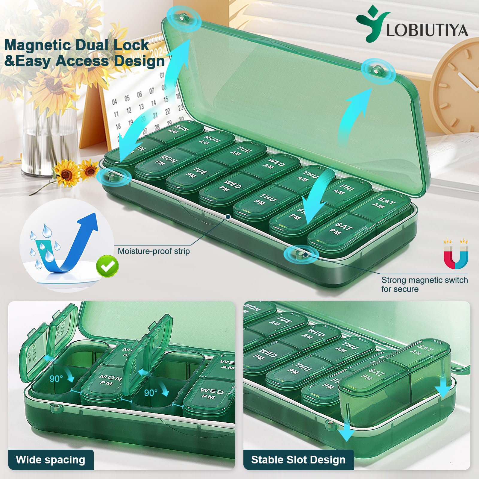 Matériaux sans BPA et texture anti-glisse.