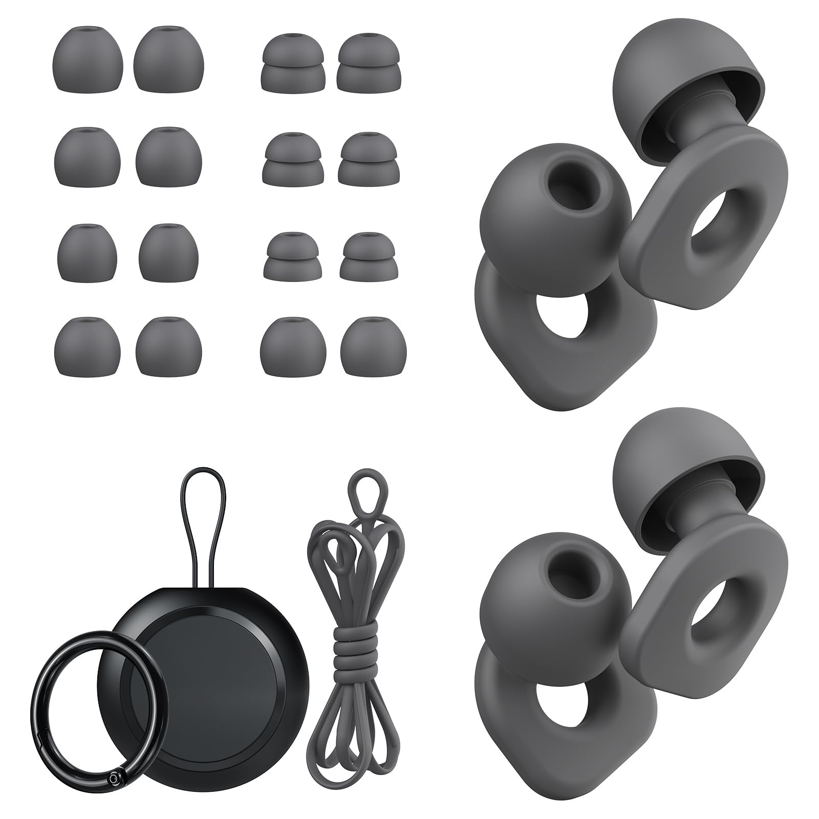 LOETRUY bouchons d'oreille dormeur ensemble: réduction du bruit pour un sommeil plus paisible.
