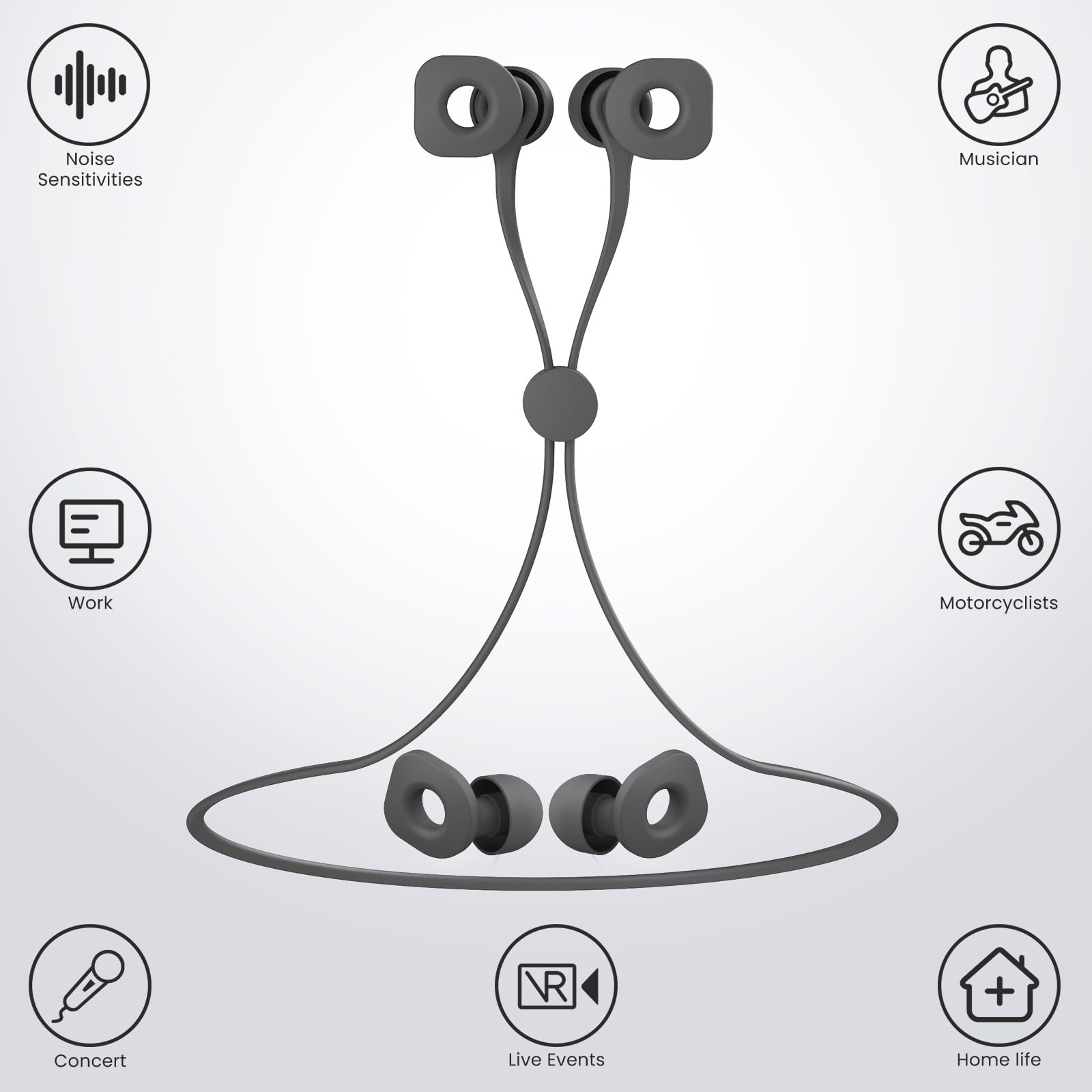LOETRUY embouts d'oreille 8 paires: adaptabilité et confort toute la journée.