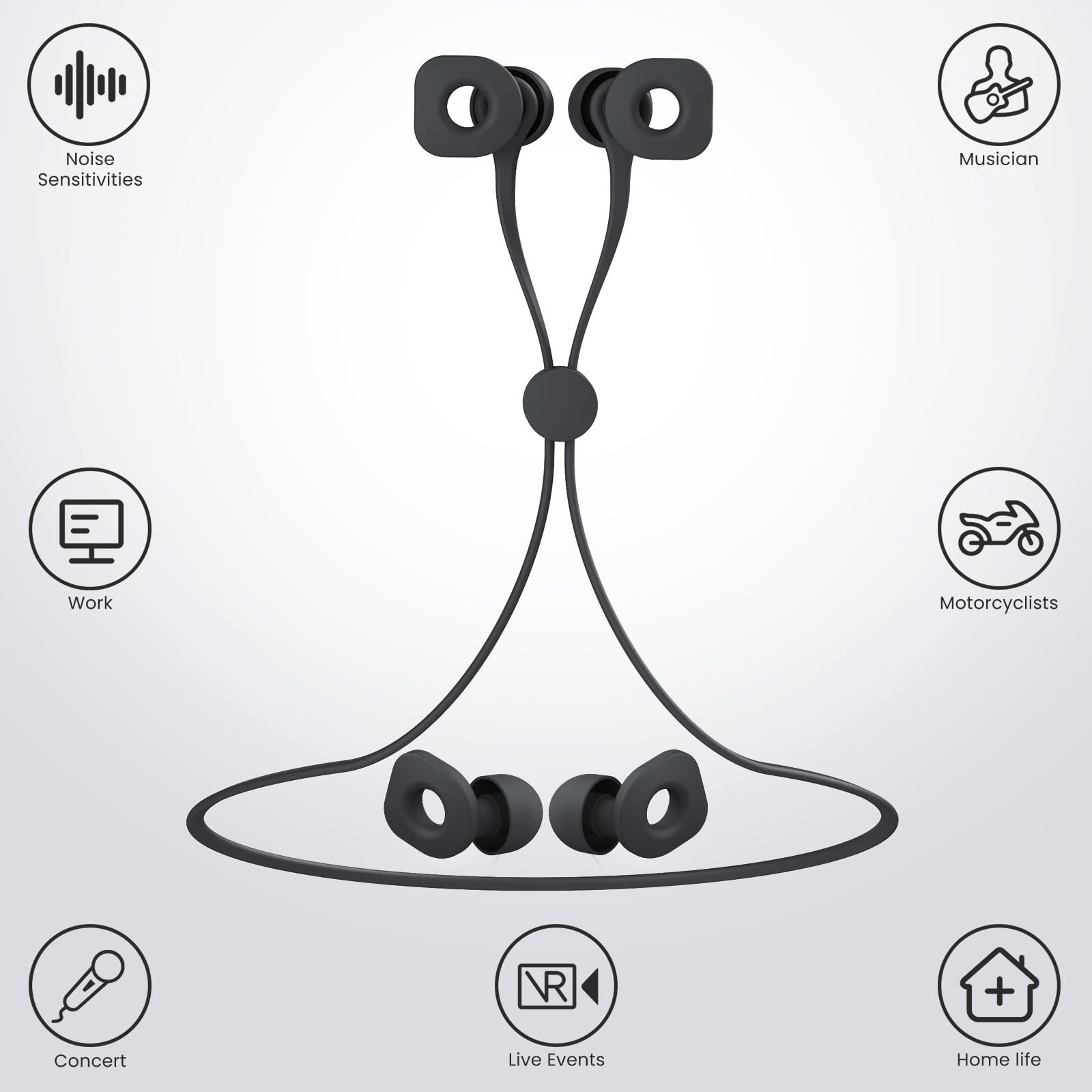 LOETRUY embouts silicone, 8 tailles pour ajustement personnalisé et confort