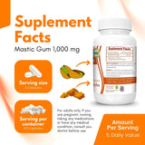 Logic Nutra Premium Mastic Capsules – dosage 1000 mg pour un soutien digestif naturel.