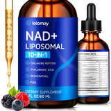 loiomay NAD liposomal dans une bouteille, énergie durable au quotidien.