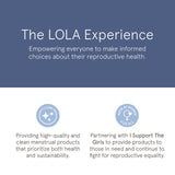 Emballage compact de 32 tampons Lola Super Plus.