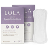 LOLA liners ultra-minces dans un emballage pratique et discret.