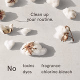 Tampons Lola sans parfum ni chlore, coton biologique pur et sûr.