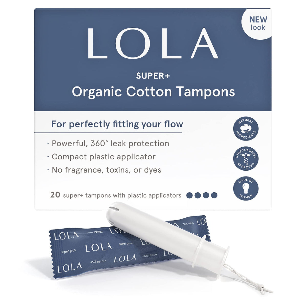 LOLA Super Plus avec applicateur sans BPA pour une insertion pratique