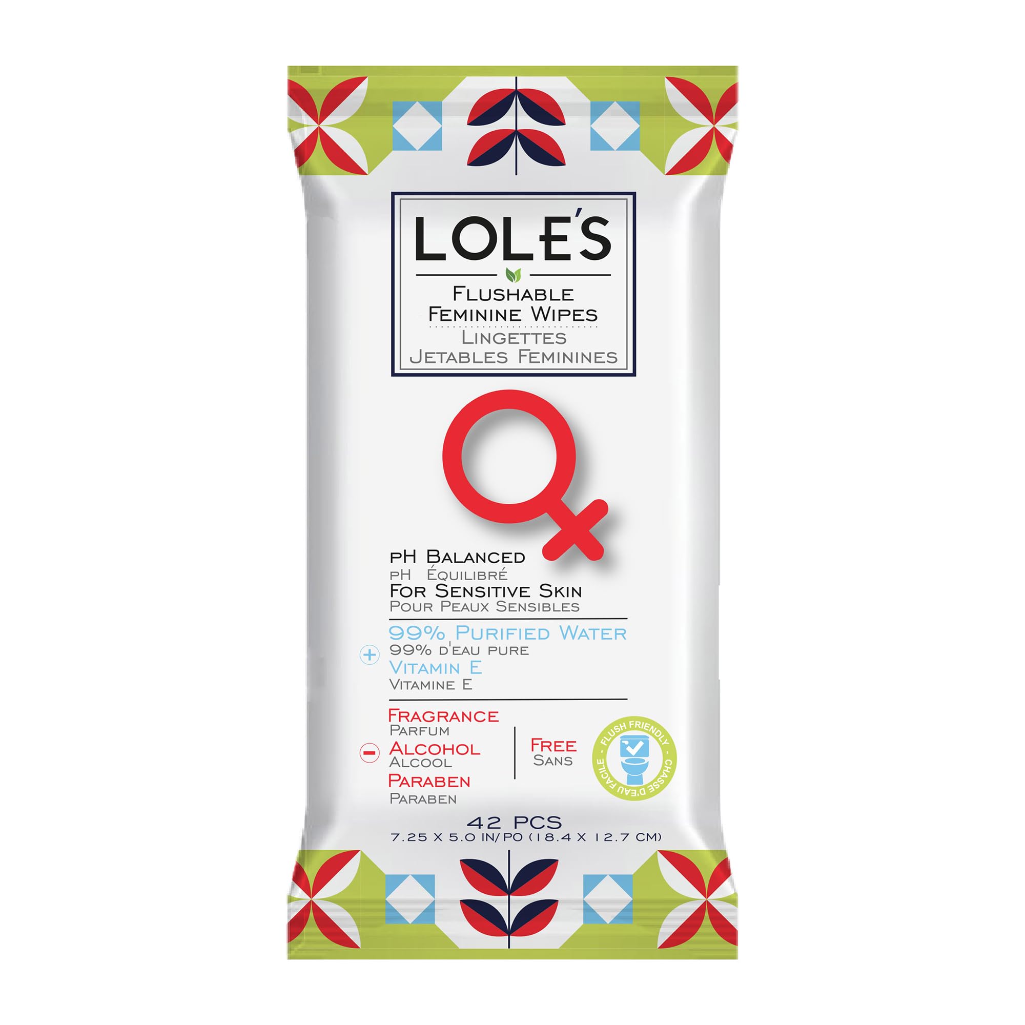LOLE'S lingettes offrant un nettoyage plus profond que le papier toilette au quotidien.