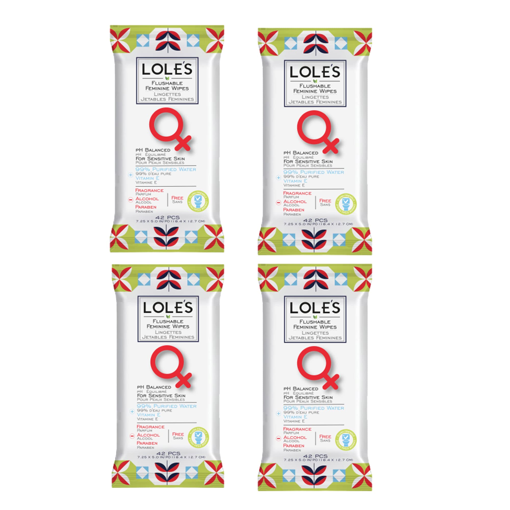LOLE'S lingettes féminines ultra-douces pour une hygiène délicate et confortable.