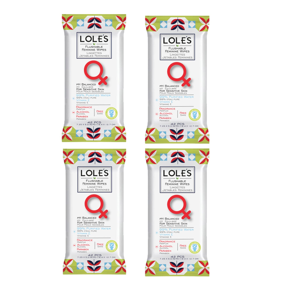 LOLE'S lingettes féminines ultra-douces pour une hygiène délicate et confortable.