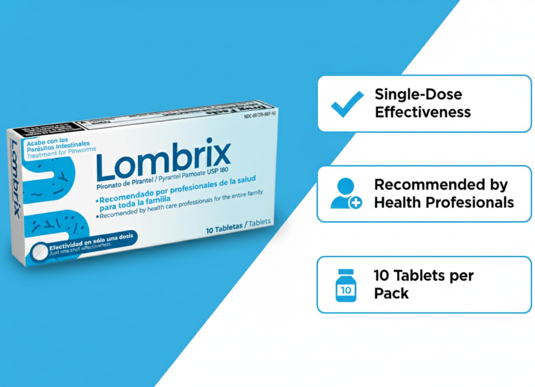 Lombrix boite famille, format adapté pour tous.