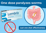 Lombrix guide-dosage-boite, instructions claires et sûres.