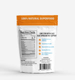 Cuillère-dose Lone Star Botanicals poudre spiruline bleue — dosage pratique pour shakes.