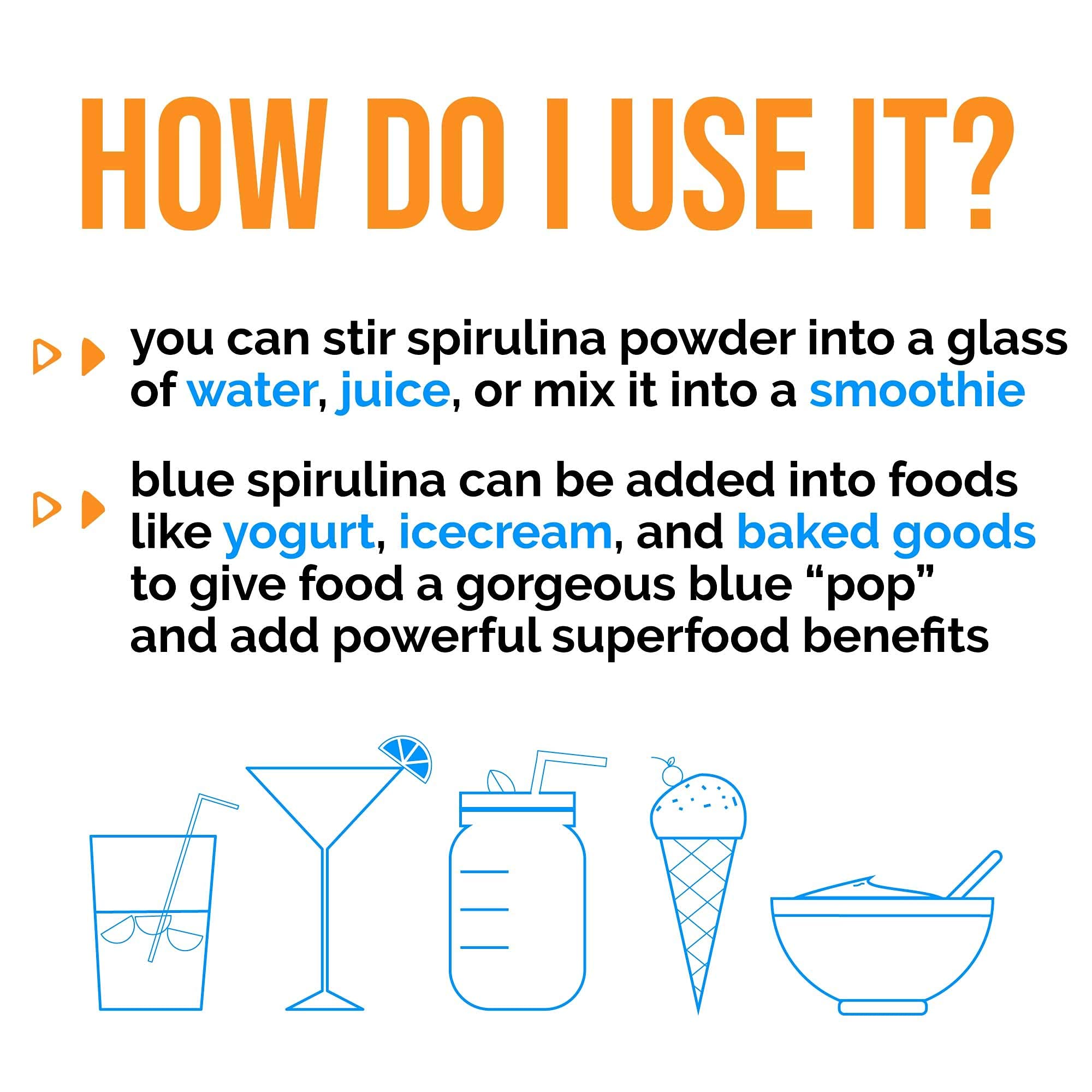 Étiquette bio spiruline bleue de Lone Star Botanicals, référence claire et assurance qualité.