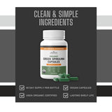 Usage quotidien simplifié grâce aux gélules spiruline vegan et sans gluten.