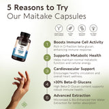 Longevity Botanicals Maitake capsules 120 : format pratique pour usage quotidien.