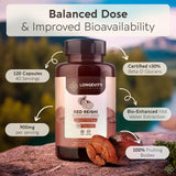 Bouteille Longevity Reishi et verre d’eau, démonstration d’utilisation quotidienne.