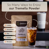 Longevity Botanicals Tremella hydratation peau: texture plus souple.