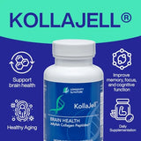 Longevity by Nature KollaJell: gélules illustrant le soutien mémoire et l'énergie cérébrale.
