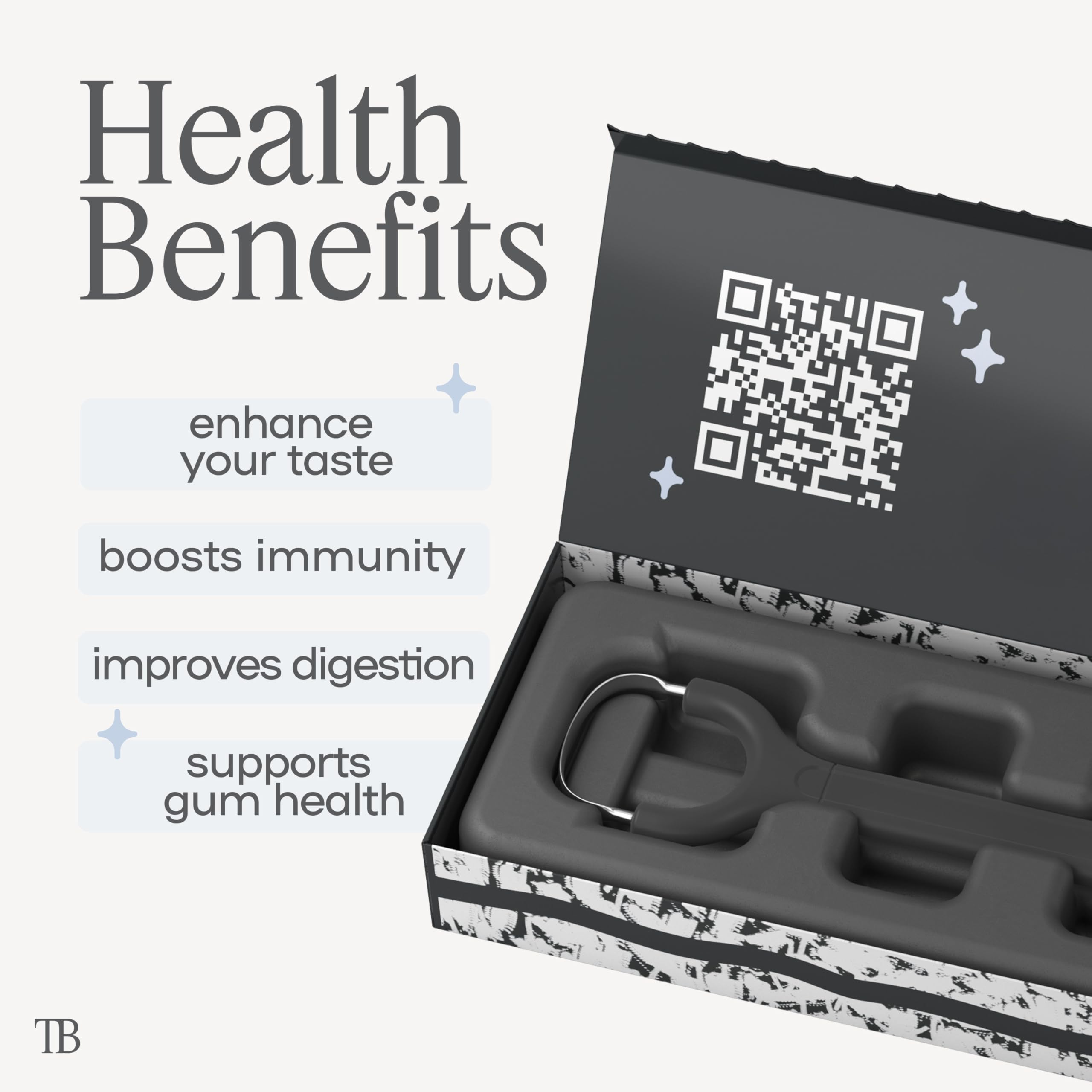 LONGEVITY LABS TheTongueBuddy – etui-alcantara pour transport hygiénique lors de voyages.