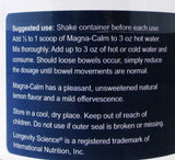 Longevity Magna-Calm: zeste de citron et magnésium en poudre, expérience aromatique naturelle.