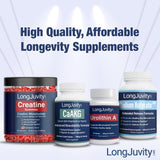LongJuvity: prise quotidienne facile pour digestion et hydratation.