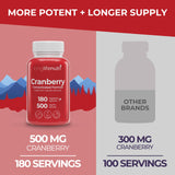 LongLifeNutri Cranberry Extrait – étiquette États‑Unis et pureté élevée.