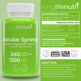 LongLifeNutri Diosmin Hesperidin, gélules faciles à intégrer dans la routine