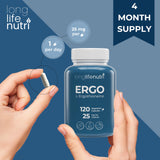 Capsules LongLifeNutri sur une table, utilisation simple dans la routine.