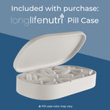 Gros plan sur les capsules LongLifeNutri 25 mg.