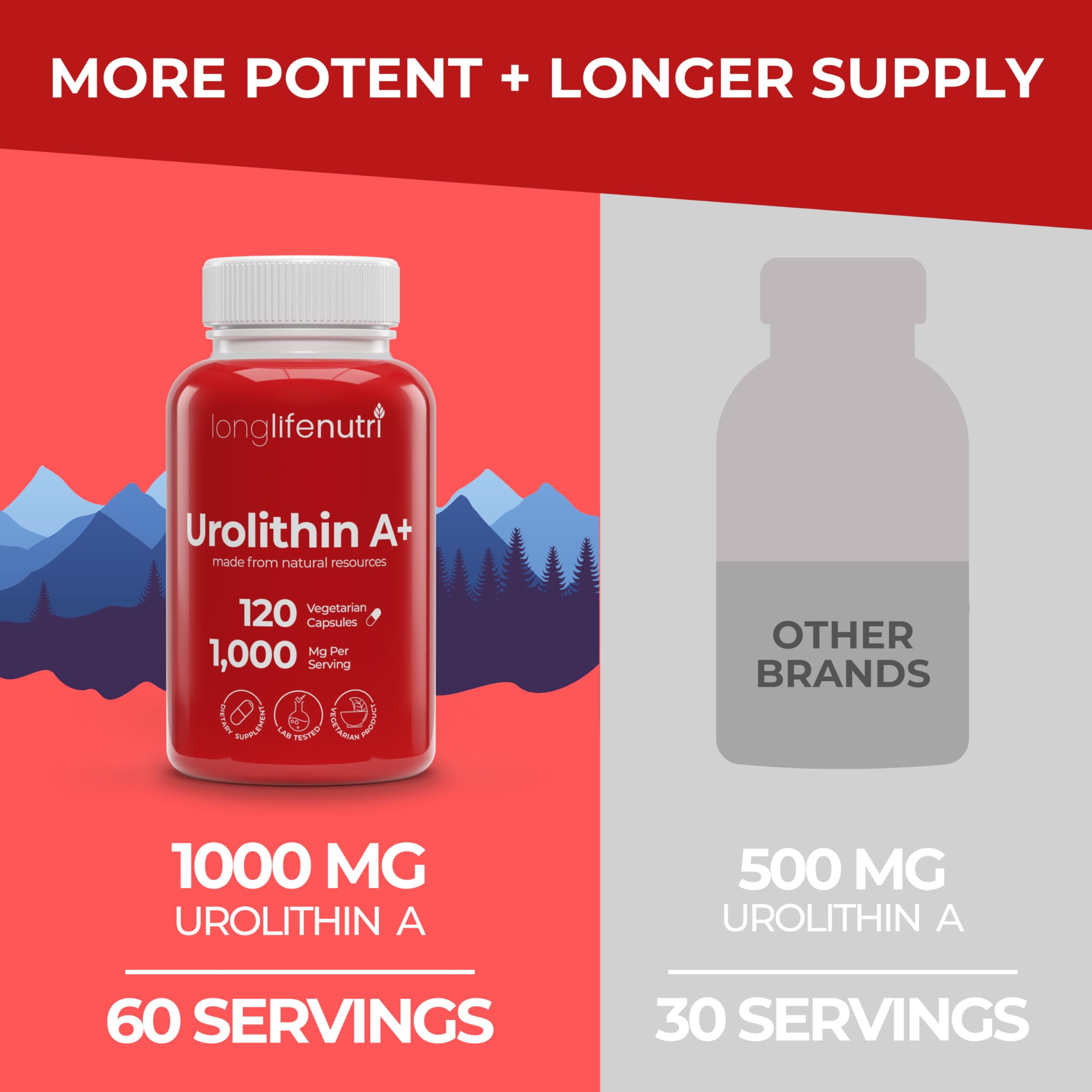 Extrait de grenade biologique dans le produit, source naturelle.