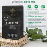 Composants Sleep Trio : magnésium bisglycinate, apigénine et L-théanine.