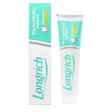 Flacon Longrich de dentifrice au thé blanc, douceur rafraîchissante pour les dents et gencives.