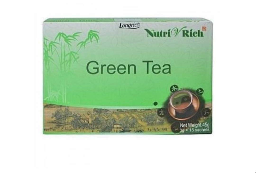 Longrich NutriVRich Thé Vert emballage élégant pour routine quotidienne