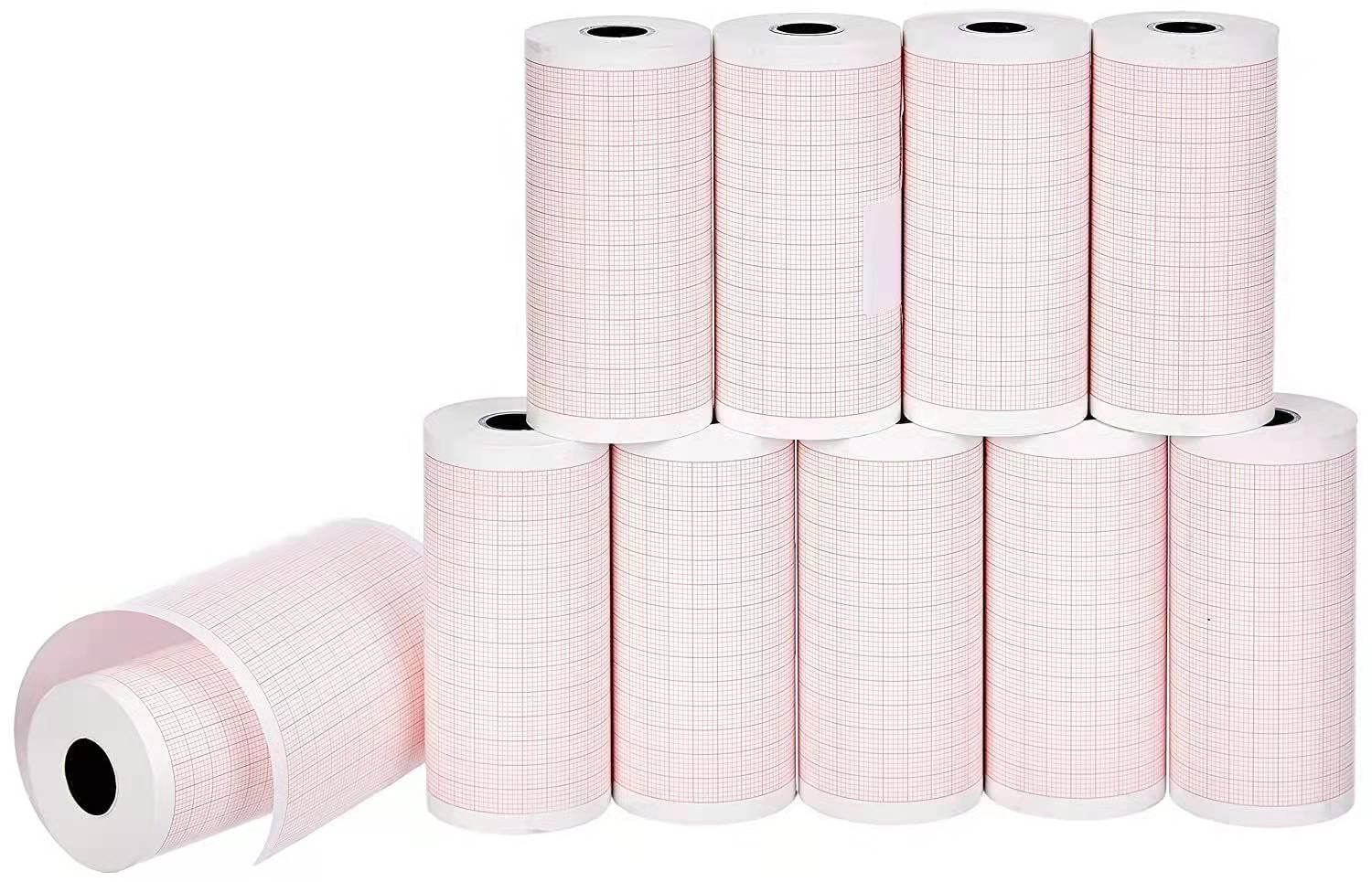 LongTeco papier ECG 10 rouleaux pour impressions nettes et fiables.