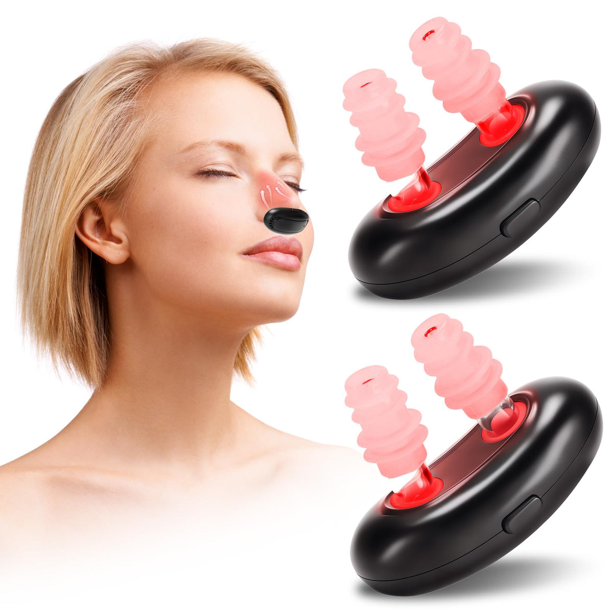 Lonicerkz thérapie nasale avec lumière rouge pour apaiser les voies nasales.