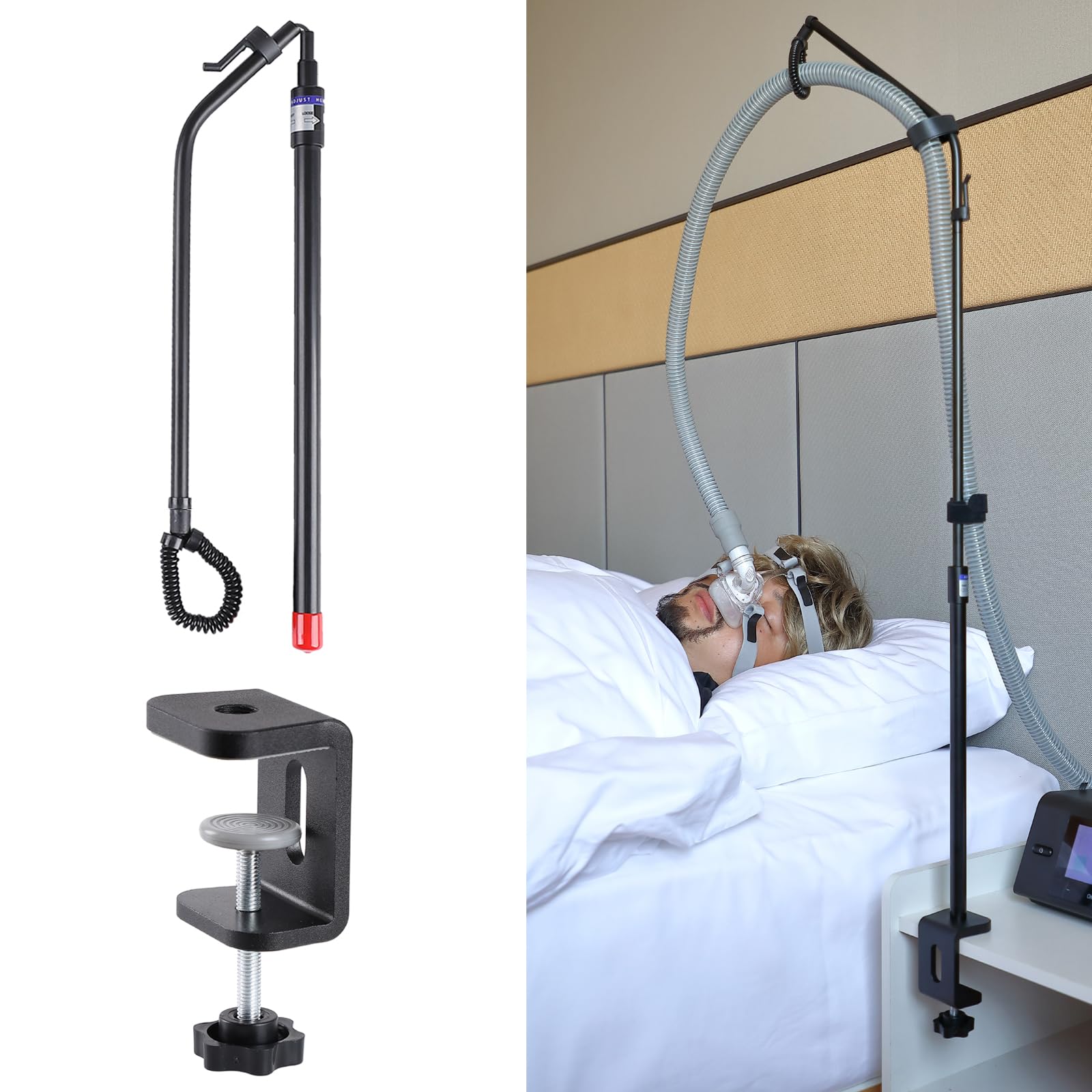 LONYEON CPAP Support Tuyau reglable en hauteur évitant l'enchevêtrement