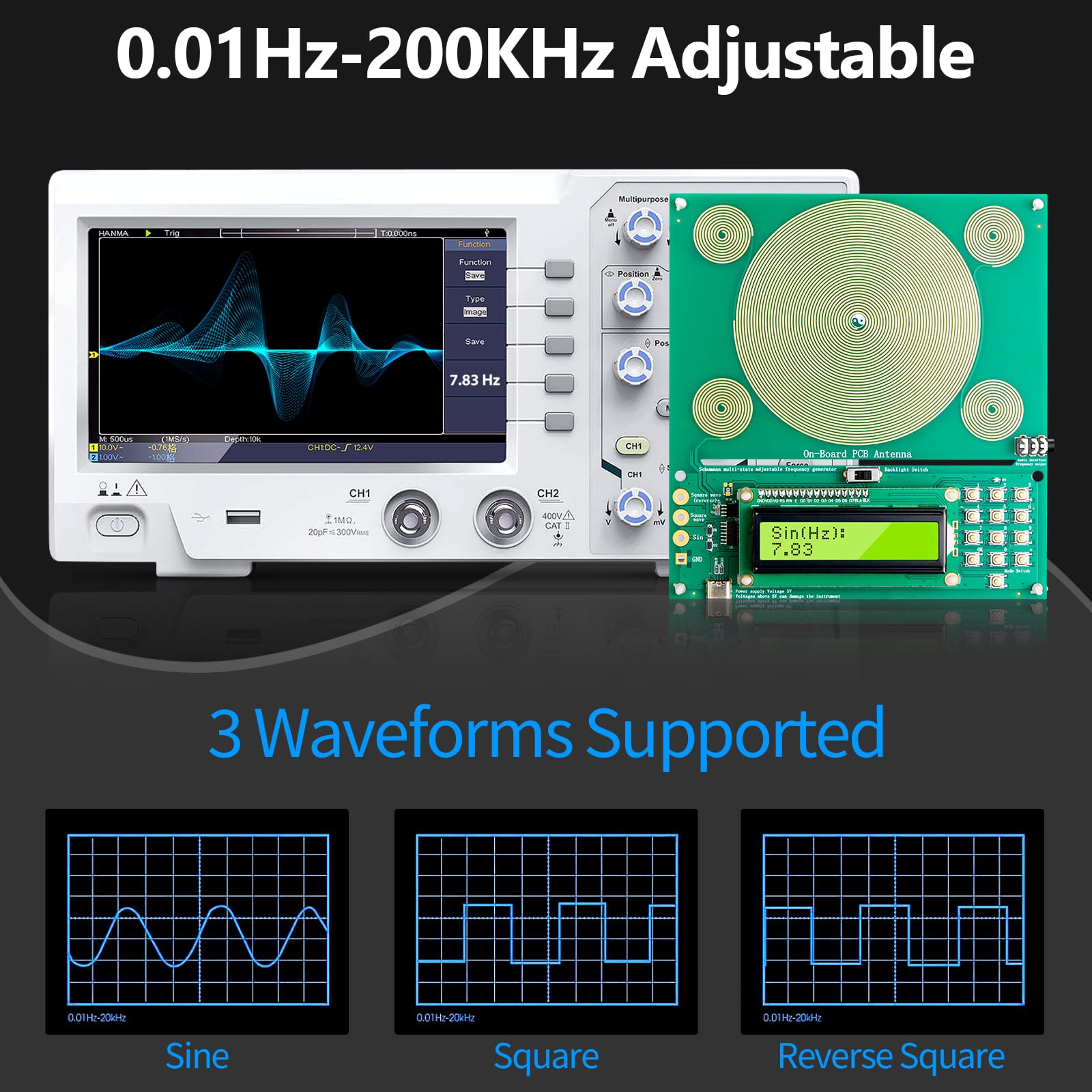 LOOYIG Alimentation via USB Type-C pour une utilisation pratique.